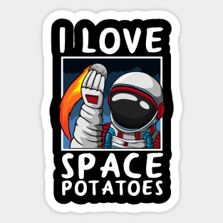 Funny Astronomist Astrophysics Potato Pun T-Shirt Sticker